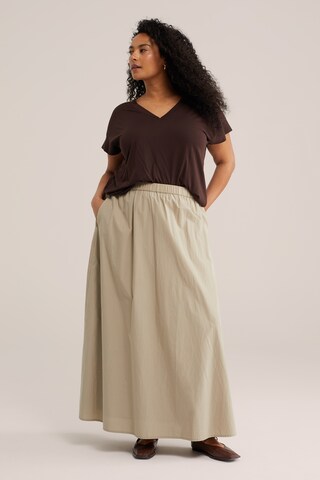 WE Fashion - Falda en beige