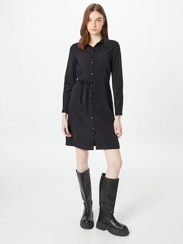 ONLY Košilové šaty 'Acadia-Aris' – černá: přední strana