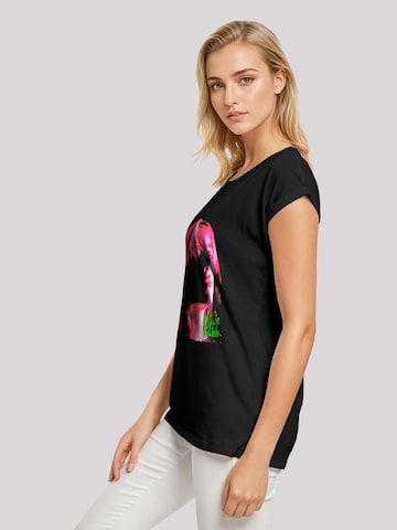 F4NT4STIC Shirt 'Billie Eilish Pink Face' in Zwart