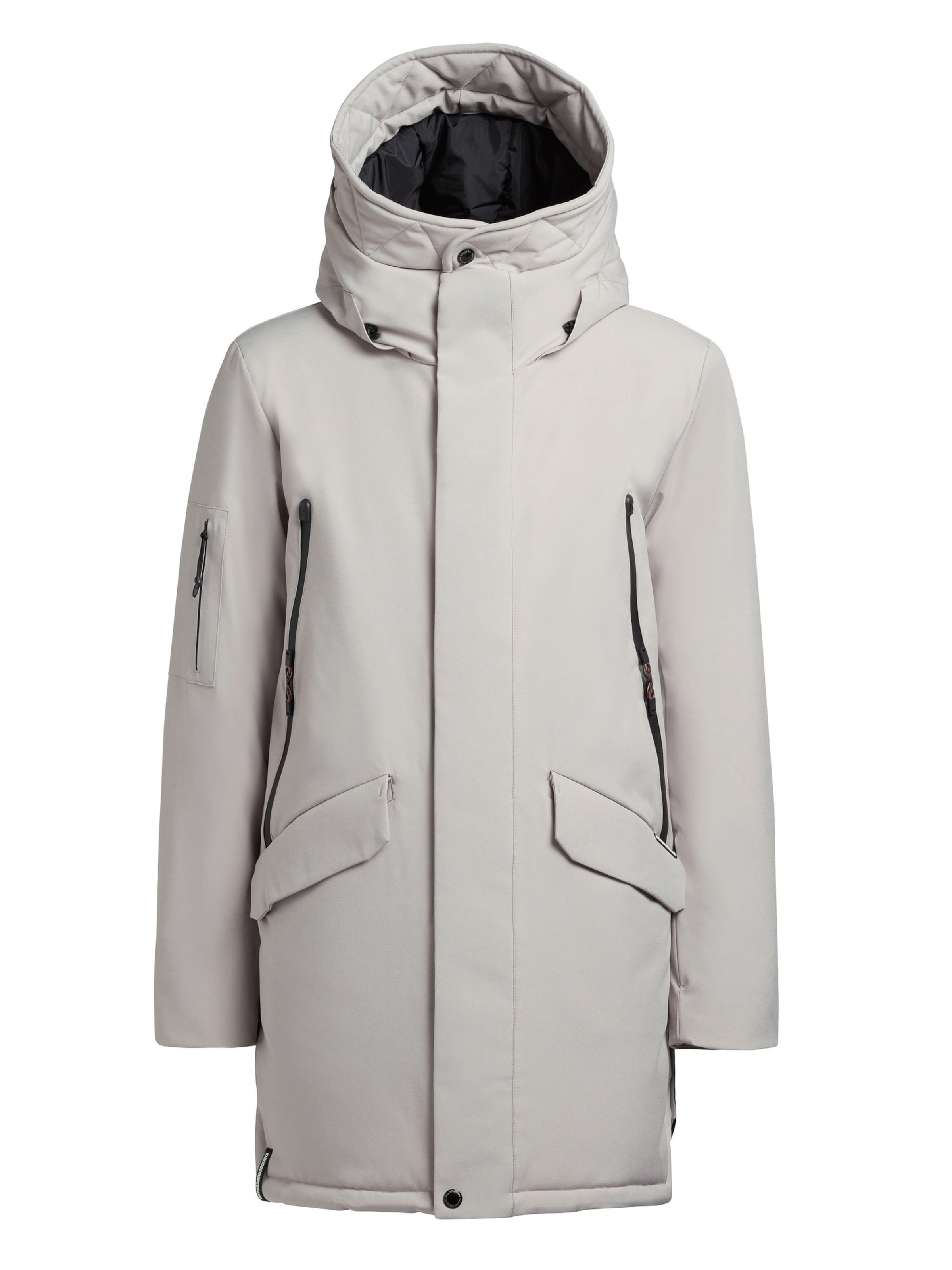 khujo Zimný kabát 'CARL2' - Sivá: predná strana