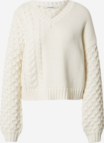 Oval Square Sweater 'Power' in Beige: front