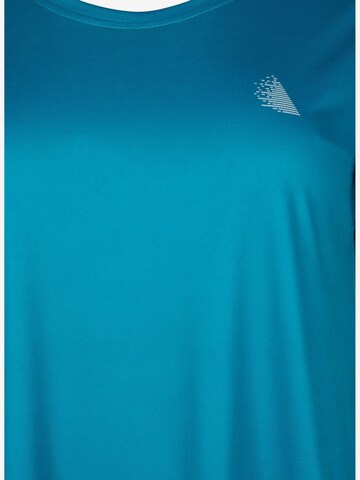 Active by Zizzi Sportshirt 'Abasic' in Blau