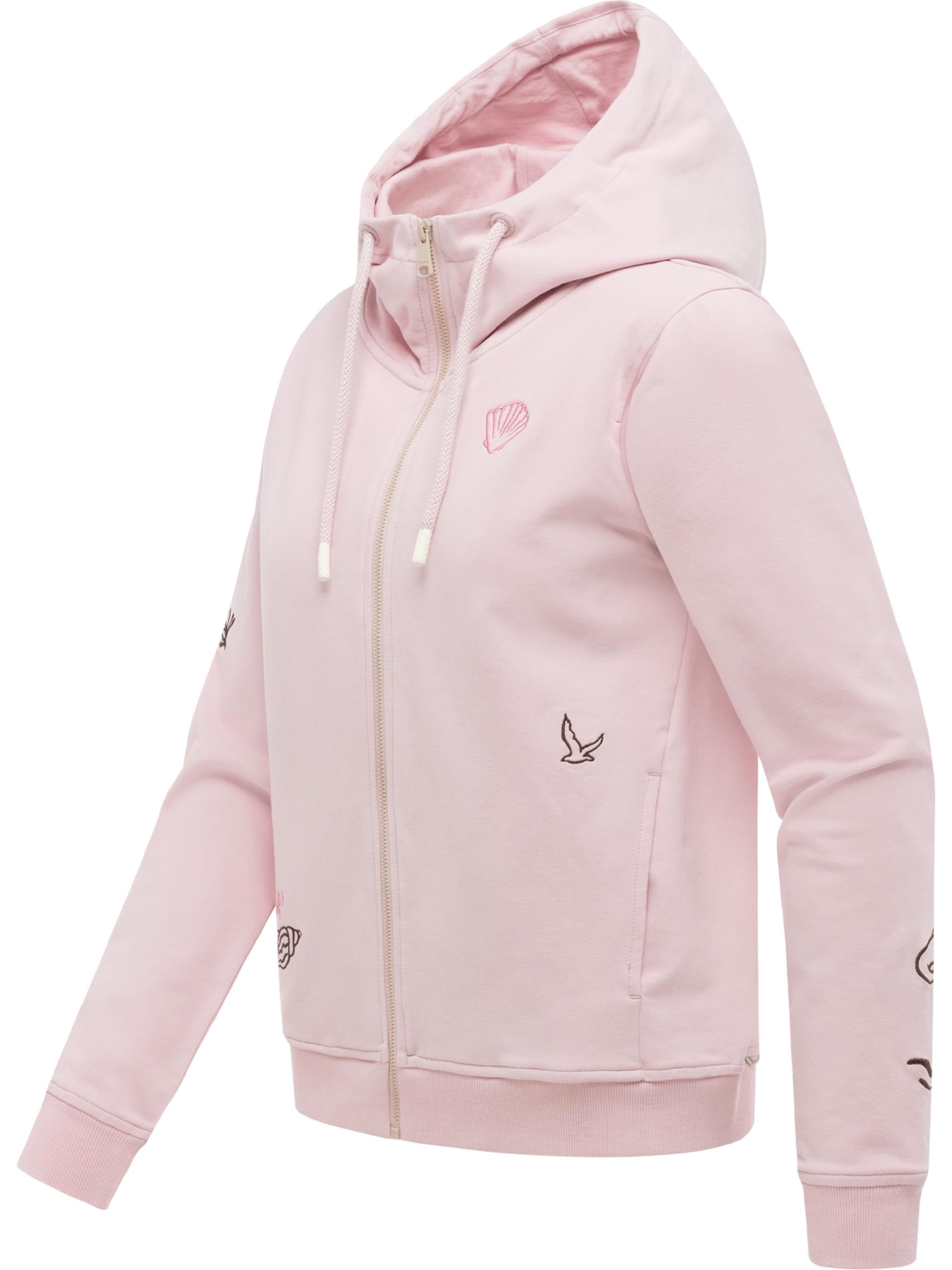 Ragwear Sweat jacket 'Parya' in Pink