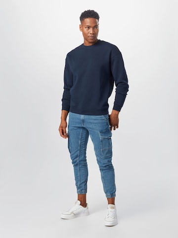 JACK & JONES Sweatshirt 'JORBrink' i blå