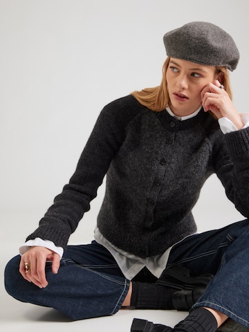 Cardigan WEEKDAY en gris : devant
