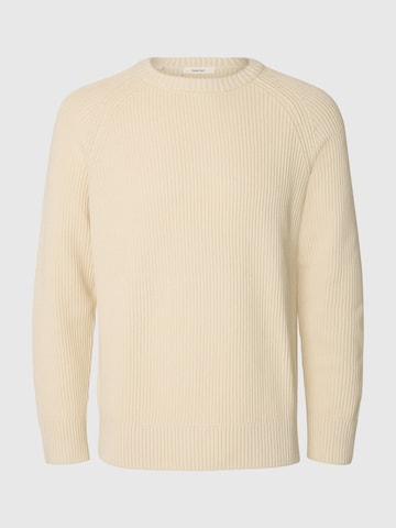 SELECTED - Jersey 'SLMBRAUN' en beige