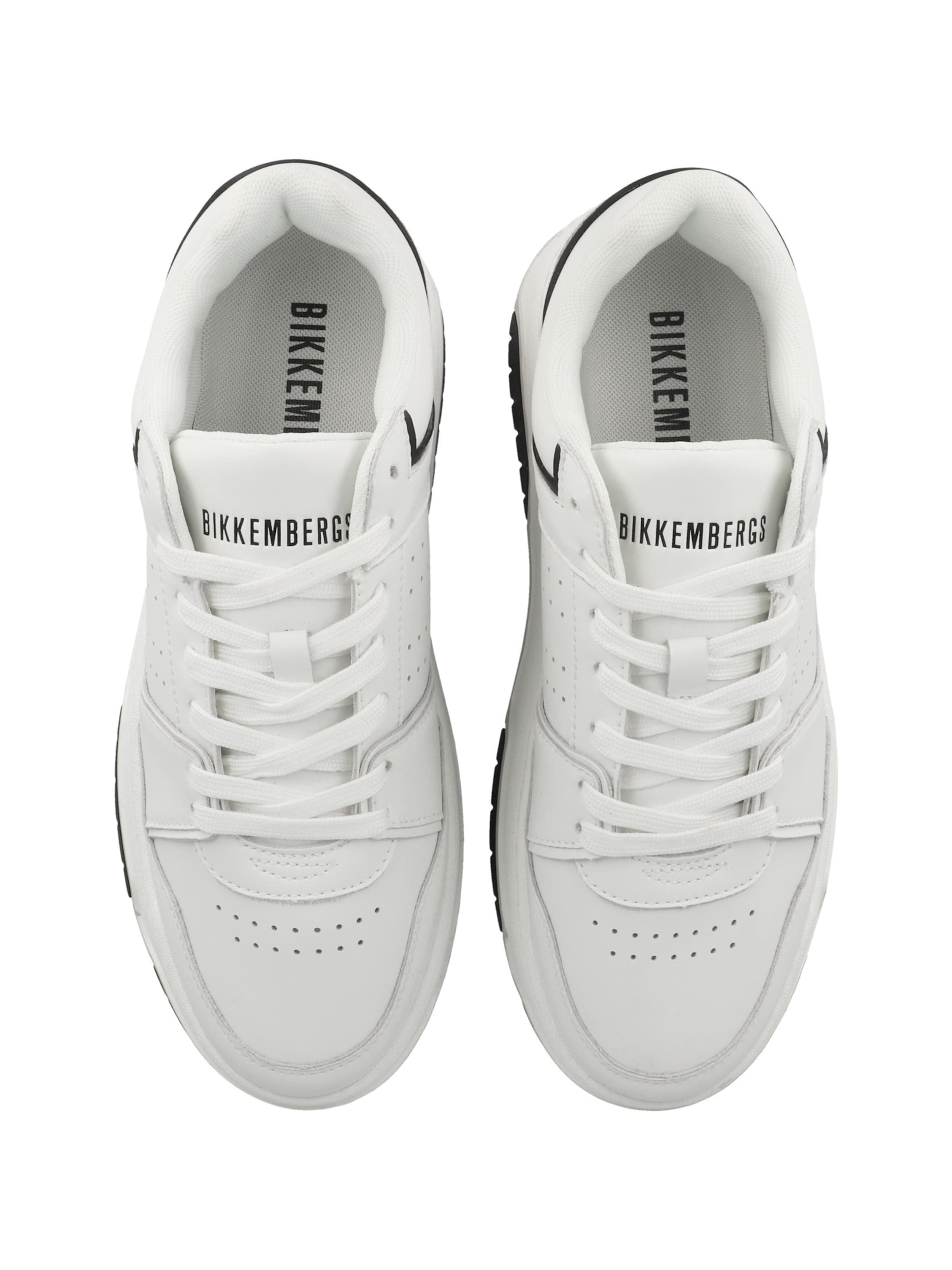 BIKKEMBERGS - Sapatilhas baixas 'B4SK3T' em branco