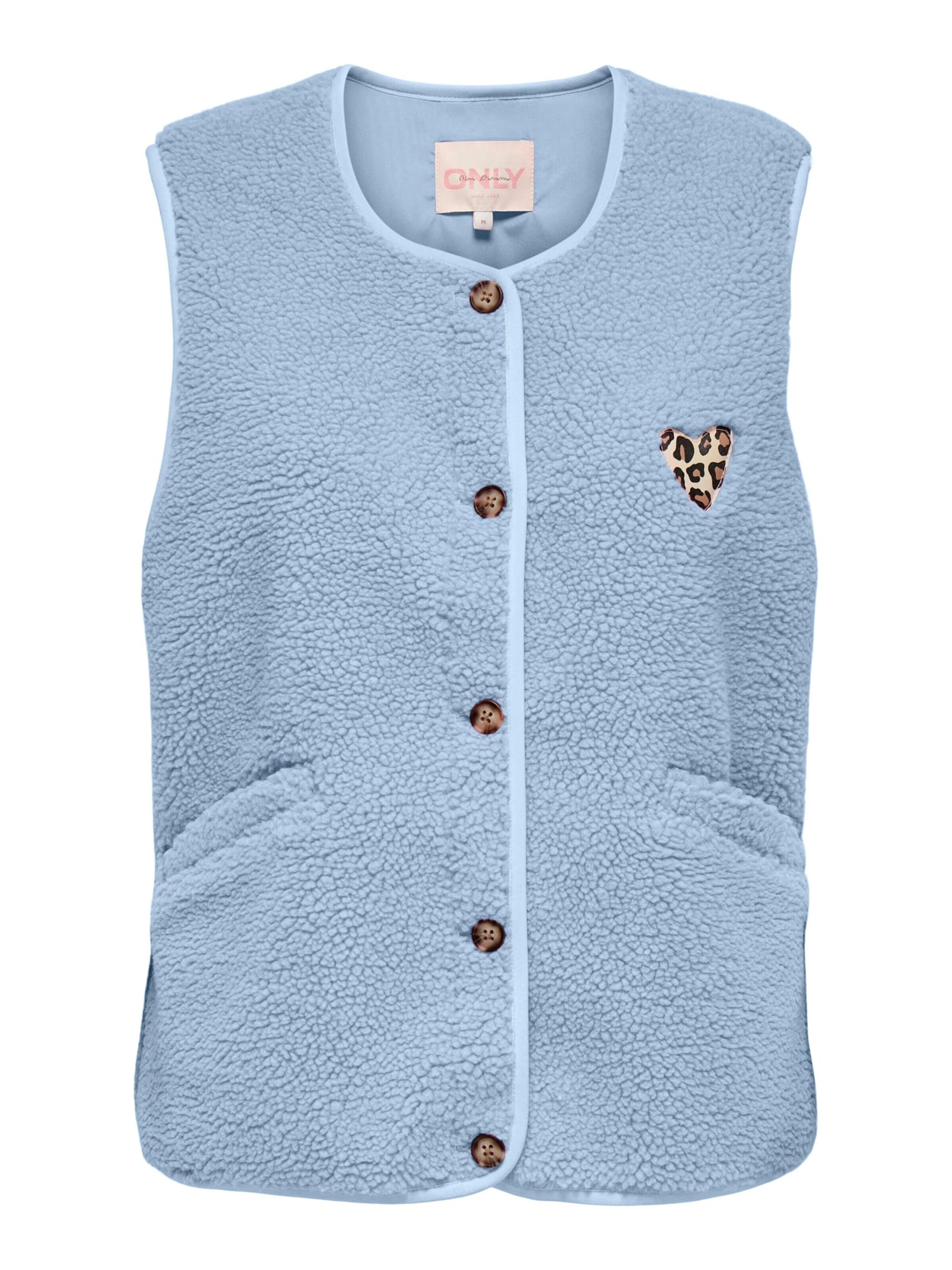 ONLY Bodywarmer 'Baby' in Blauw: voorkant