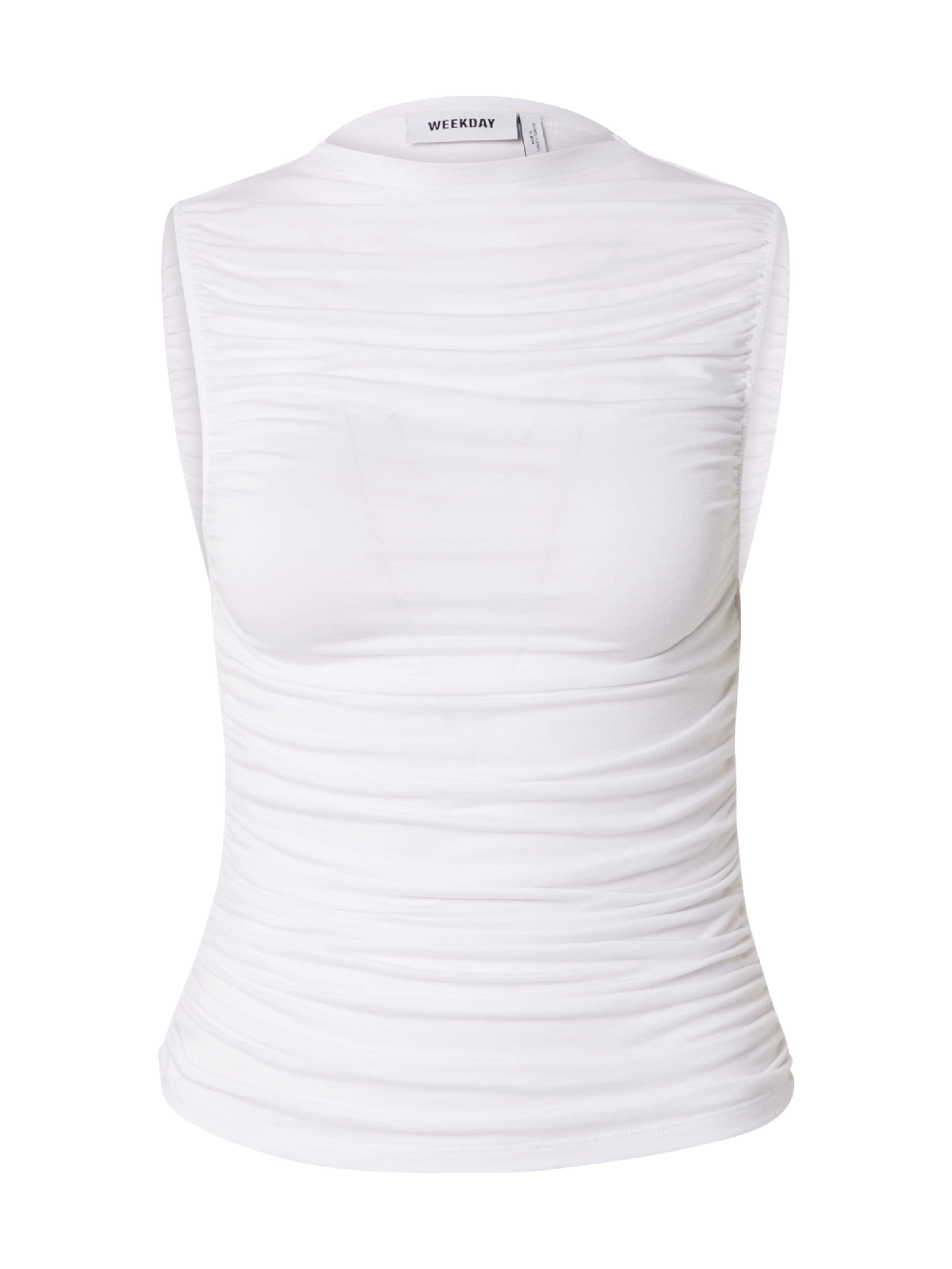 WEEKDAY Top 'Jen' - Biela: predná strana