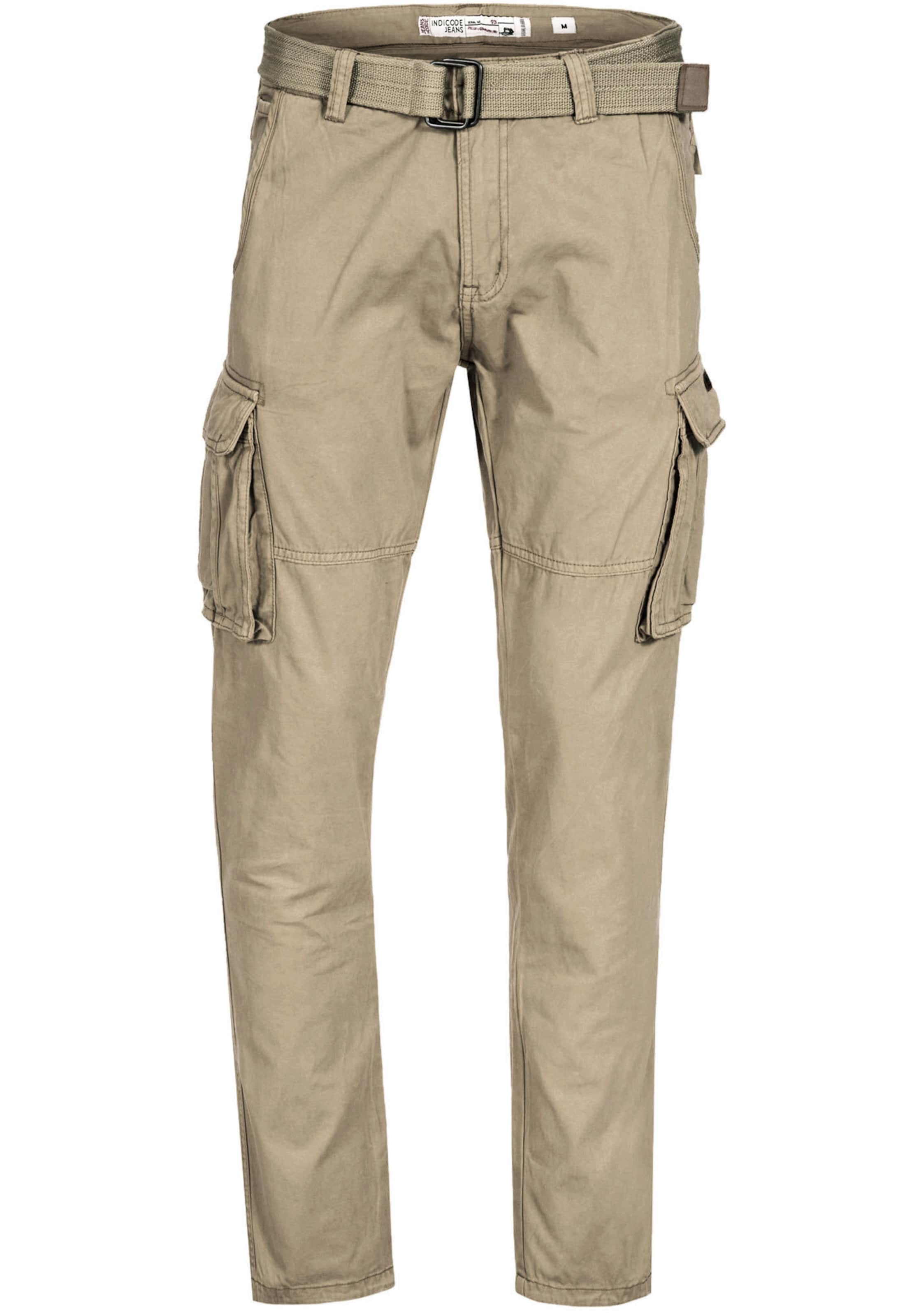 Pantalon cargo 'INPascan' INDICODE JEANS en gris : devant
