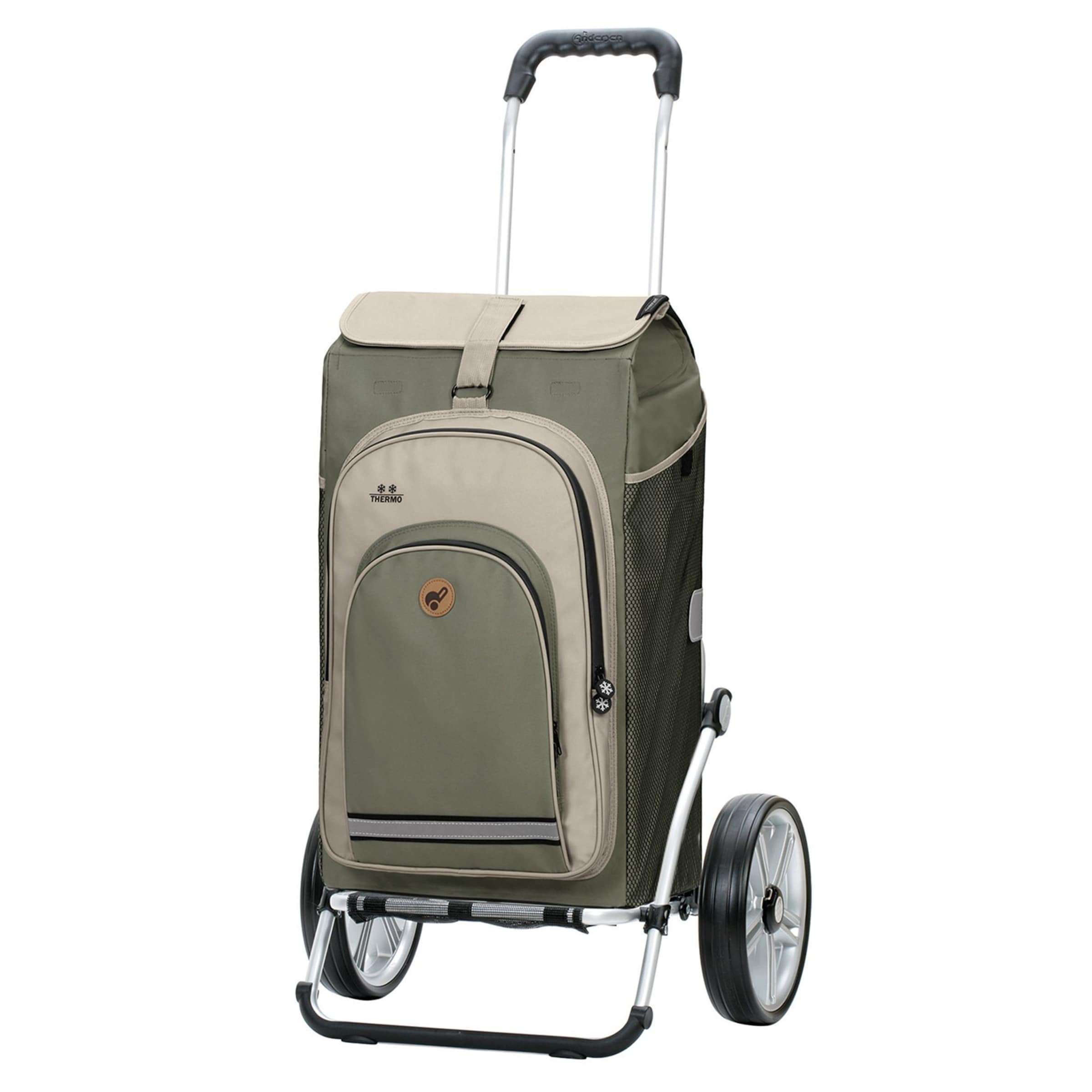 Andersen Shopper Trolley 'Hydro' in Grijs: voorkant