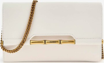GUESS Clutch in White: front