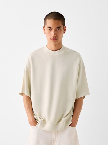Bershka Shirt in Beige: voorkant