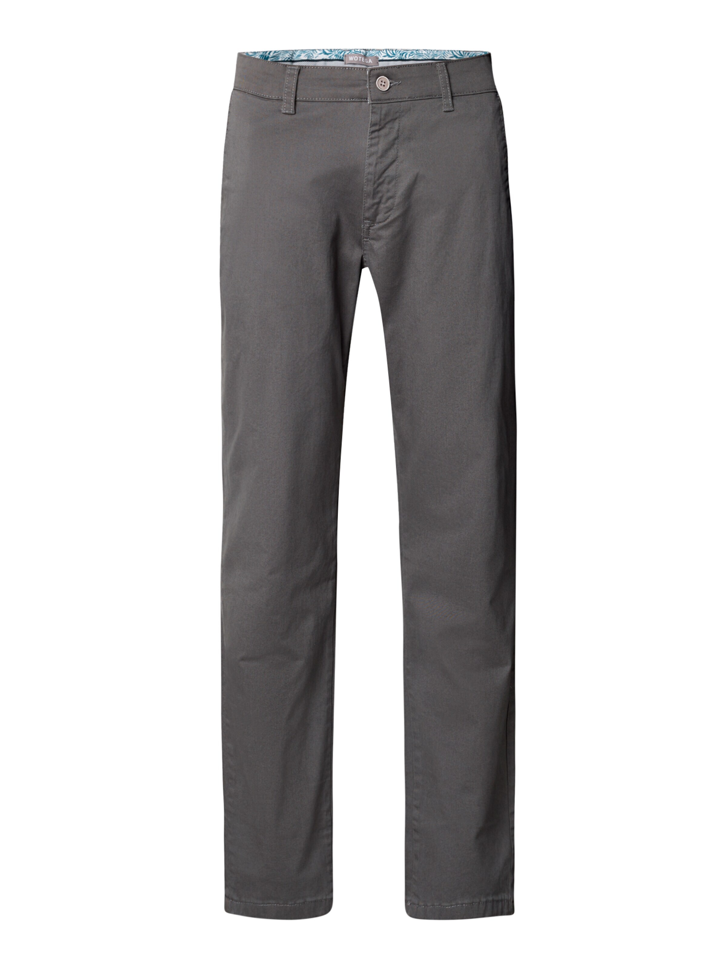 WOTEGA Chino Pants 'Glenn' in Grey: front