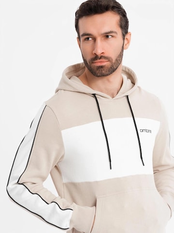 Ombre Sweatshirt 'OM-SSNZ-0225' in Beige
