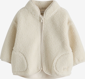 Next Fleece Jacket in Beige: front