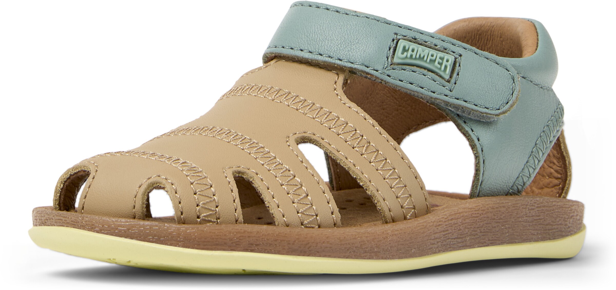 CAMPER Sandale 'Bicho' in Beige: Vorderseite