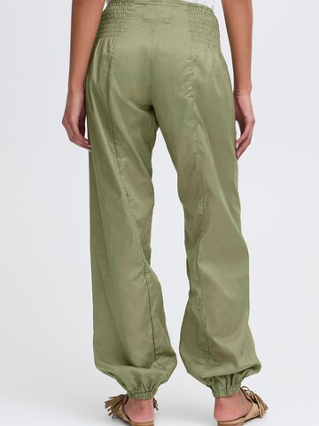 PULZ Jeans Tapered Trousers ' PZJill ' in Green