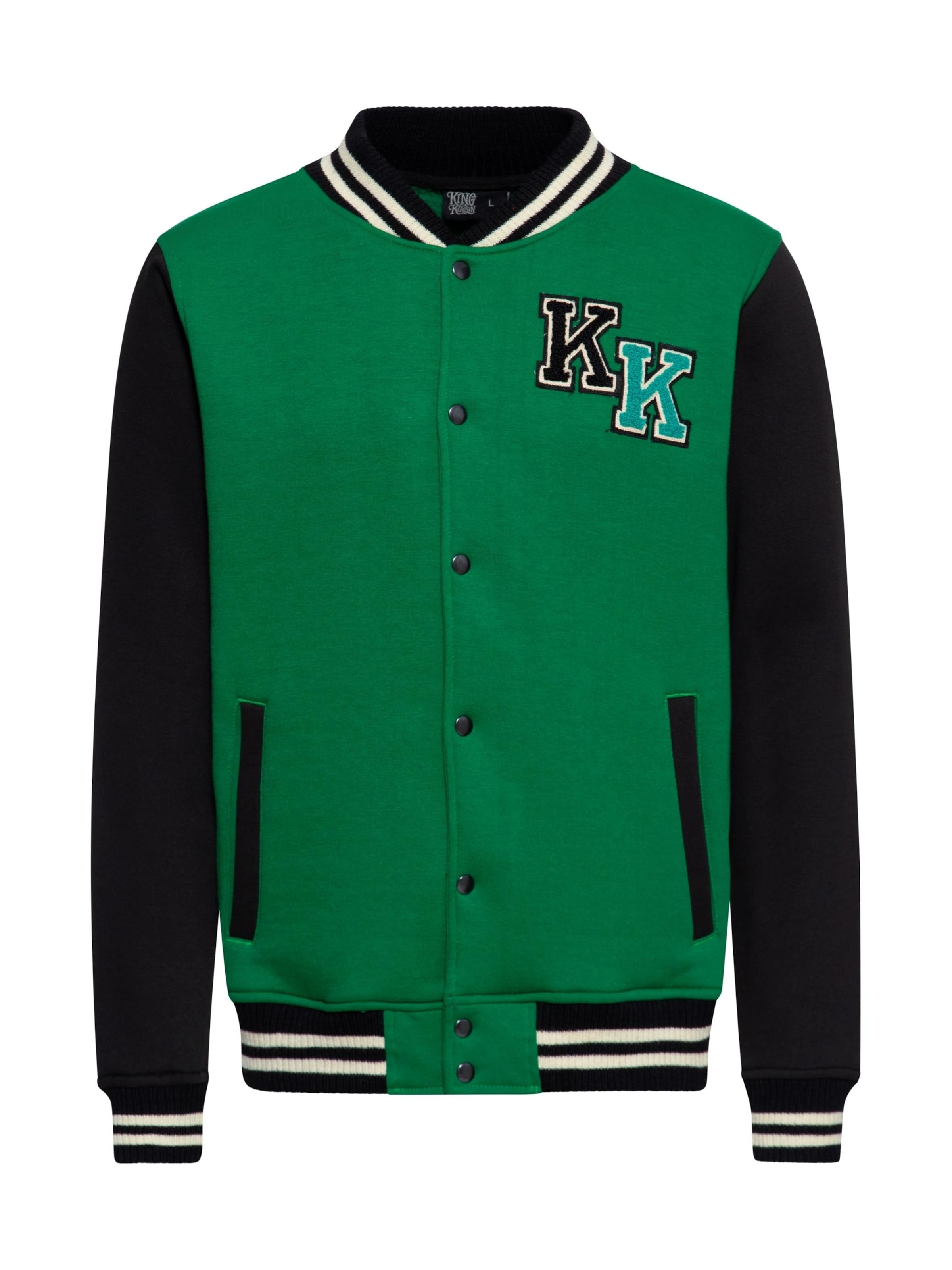 King Kerosin Between-Season Jacket 'Daytona Raceway' in Green: front