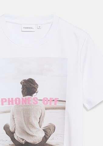 COMMA T-Shirt in Weiß