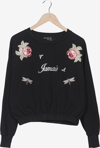 Bershka Sweatshirt & Zip-Up Hoodie in M in Black: front