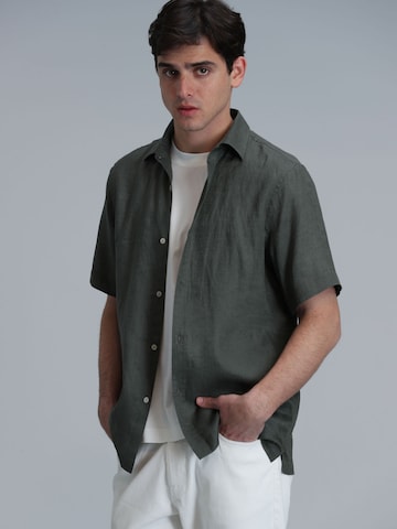 Chemise 'Bert' Lufian en vert : devant