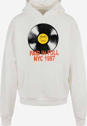 Merchcode Sweatshirt 'Eric B & Rakim - Paid in full NYC 1987' in Wit: voorkant