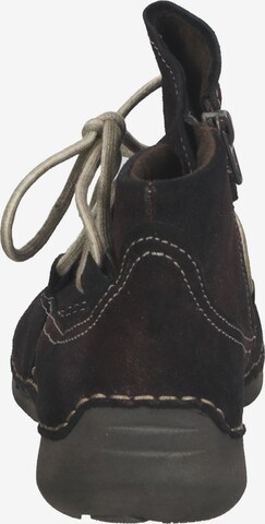 JOSEF SEIBEL Lace-Up Ankle Boots in Brown