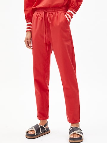 ARMEDANGELS Loose fit Pants 'Dania' in Red: front