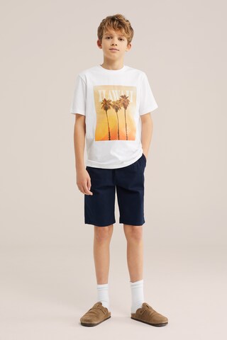 T-Shirt WE Fashion en blanc