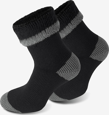 Polar Husky Socks 'Extrem Hot' in Black: front