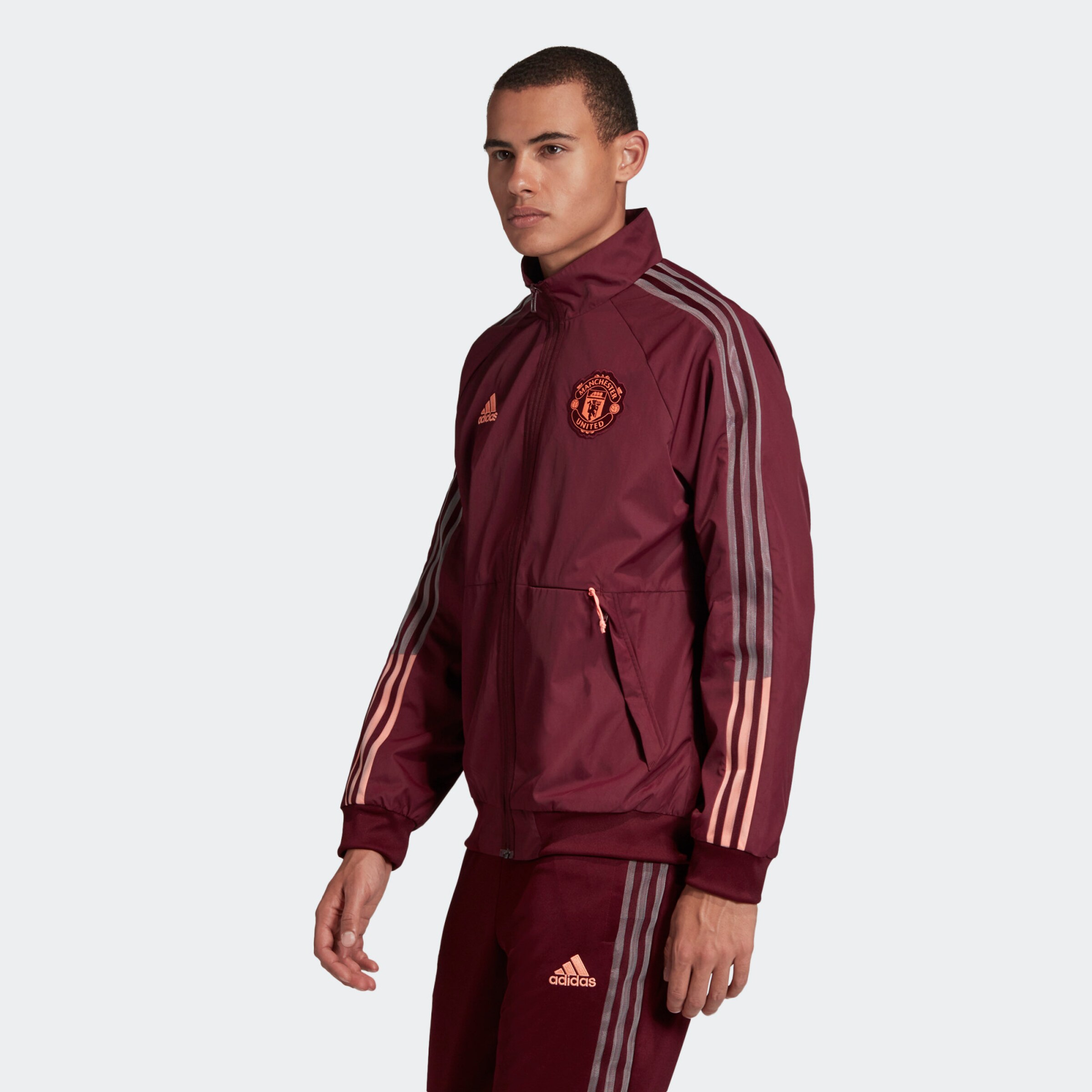 Männer Sportarten ADIDAS PERFORMANCE Sportjacke 'Manchester United Anthem' in Blutrot - MW24261 Männer Sportarten ADIDAS PERFORMANCE Sportjacke 'Manchester United Anthem' in Blutrot - MW24261