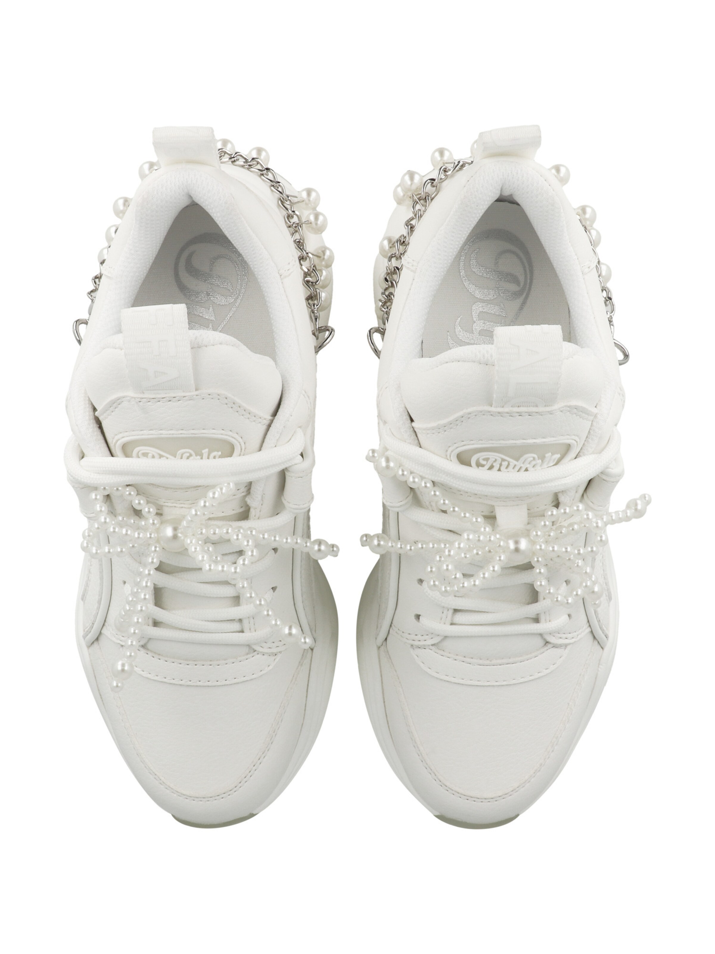 BUFFALO Sneakers 'Binary Chain Pearl' in White