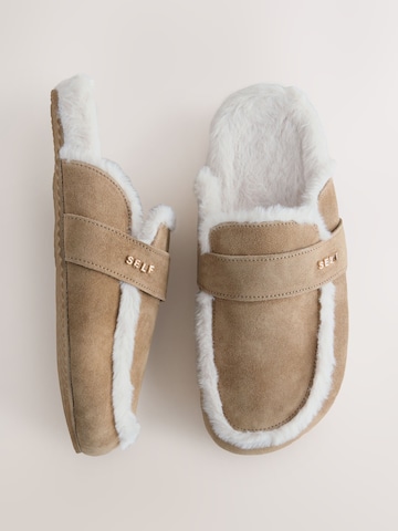 self. Slipper in Beige