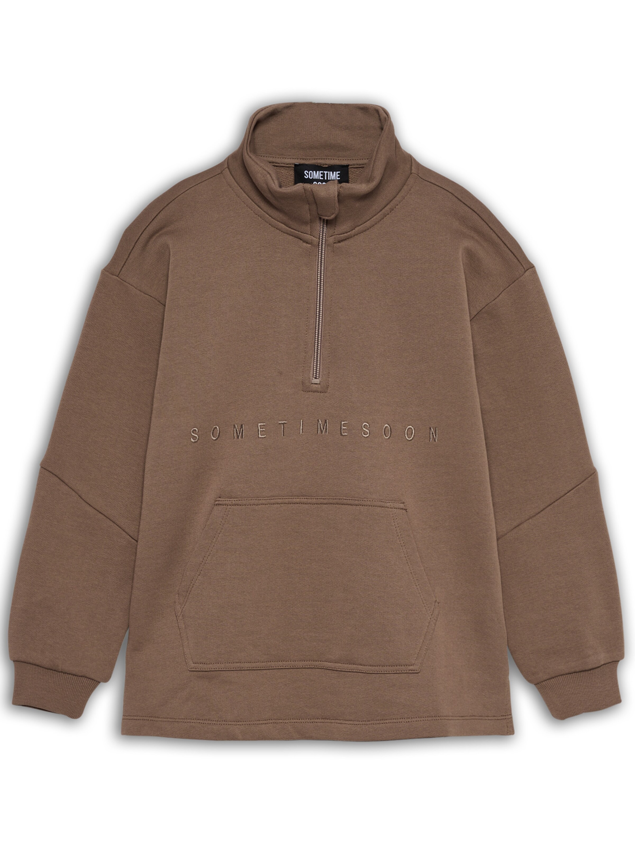 SOMETIME SOON Sweatshirt in Brown: front