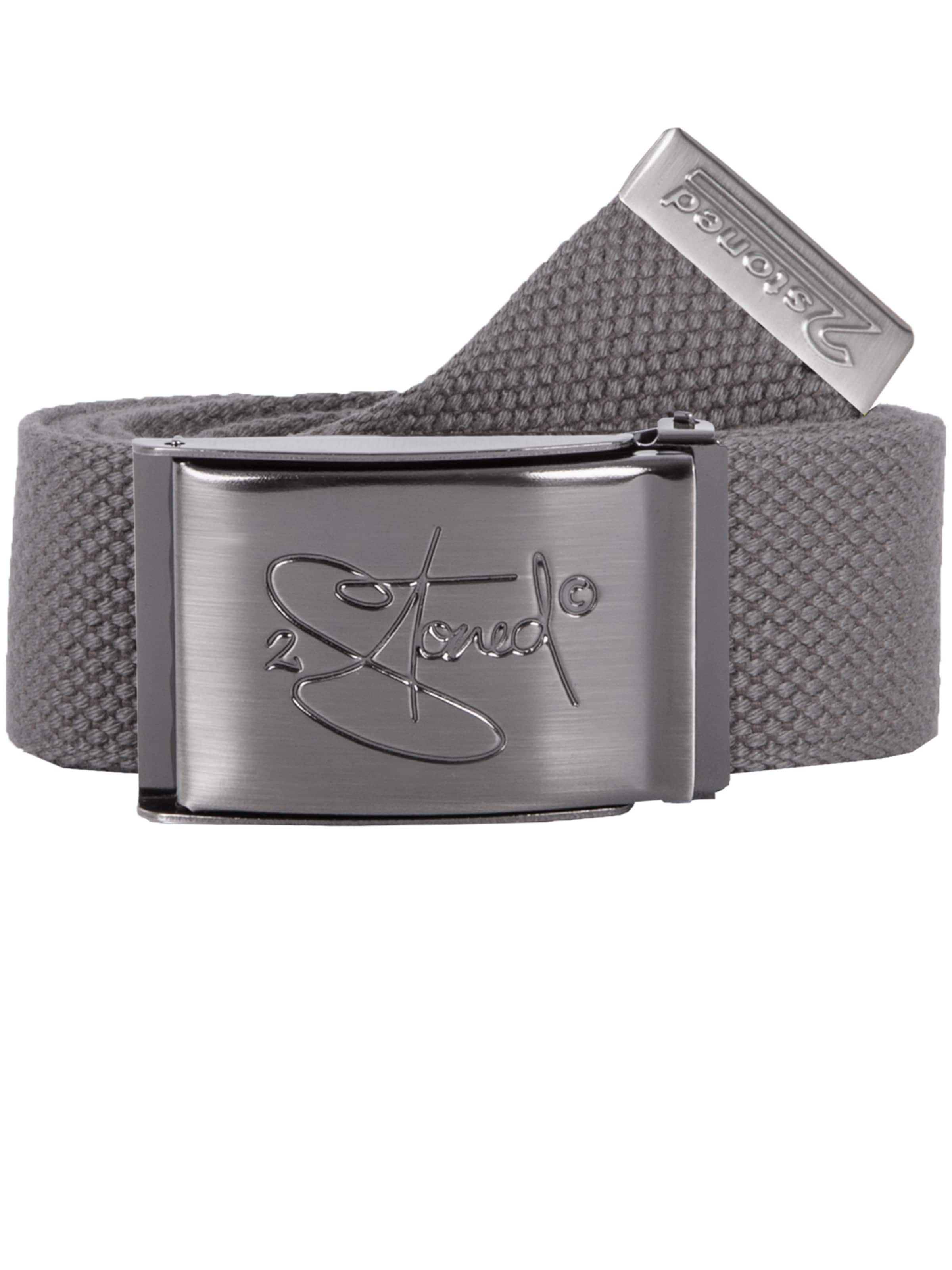 2Stoned Belt 'Classic Matt' in Grey: front