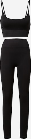 Nasty Gal - Fato de jogging em preto: frente