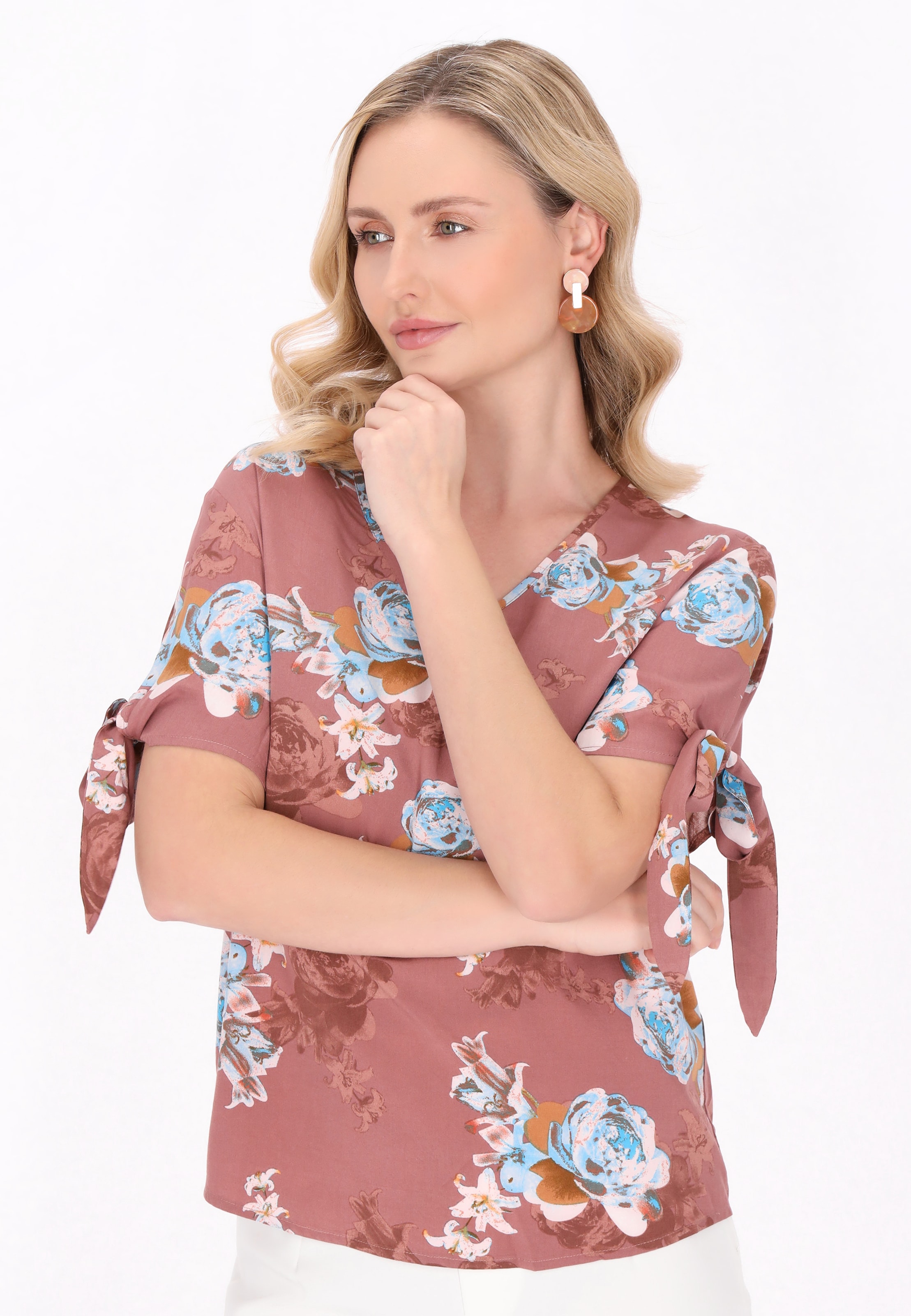 Chemisier FELIPA en marron : devant