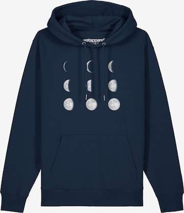 Sweat-shirt ' Moonphases ' Watapparel en bleu : devant