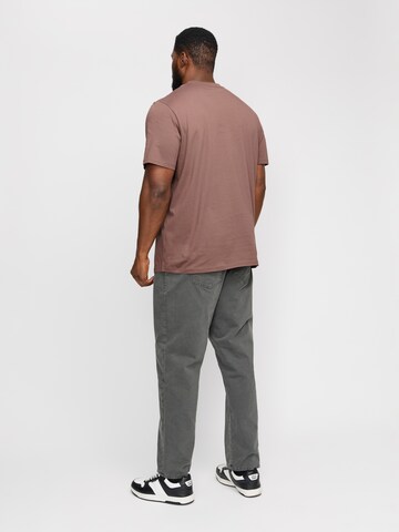 Jack & Jones Plus Shirt 'JORVesterbro' in Brown