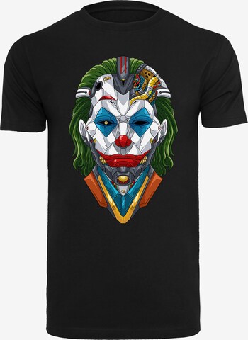 T-Shirt 'Cyberpunk Joker' F4NT4STIC en noir : devant