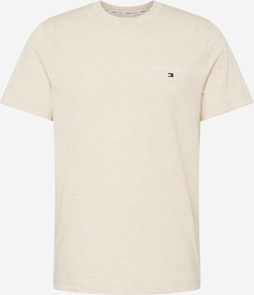 T-Shirt Tommy Jeans en beige : devant