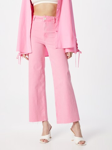 Tally Weijl Wide Leg Jeans in Pink: Vorderseite