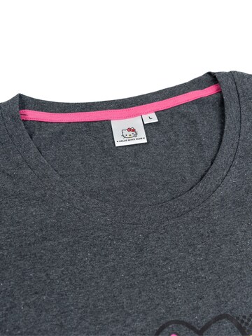 HELLO KITTY Nachthemd 'Hello Kittie'‌‌‌‌‌ in Grau