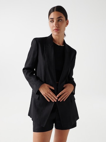 Blazer Salsa Jeans en noir : devant