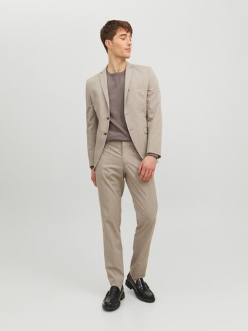 JACK & JONES Slimfit Bukser med fals 'Solaris' i beige: forside