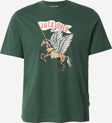 JACK & JONES Majica 'JORHOLIDAY' | zelena barva: sprednja stran