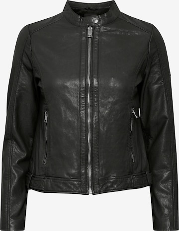 Oxmo Between-Season Jacket 'Denise' in Black: front
