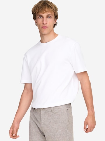 Only & Sons Shirt 'Caspian'‌‌‌‌ in Weiß