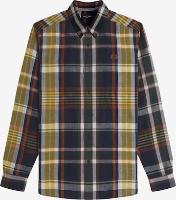 Fred Perry Regular Fit Hemd in Blau: Vorderseite